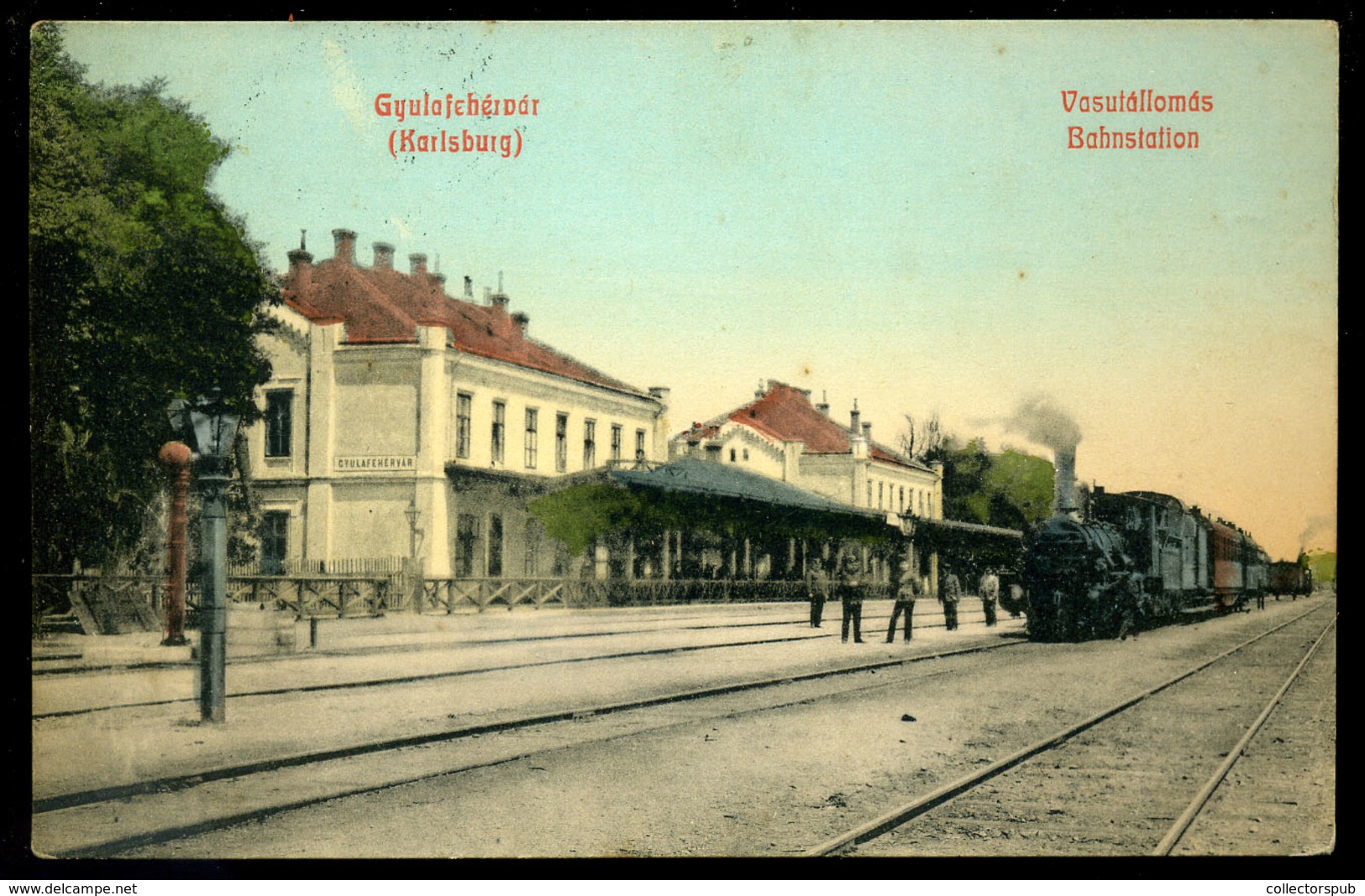 GYULAFEHÉRVÁR 1911. Állomás, Régi Képeslap 1908.  /  Station Vintage Pic. P.card - Hongrie