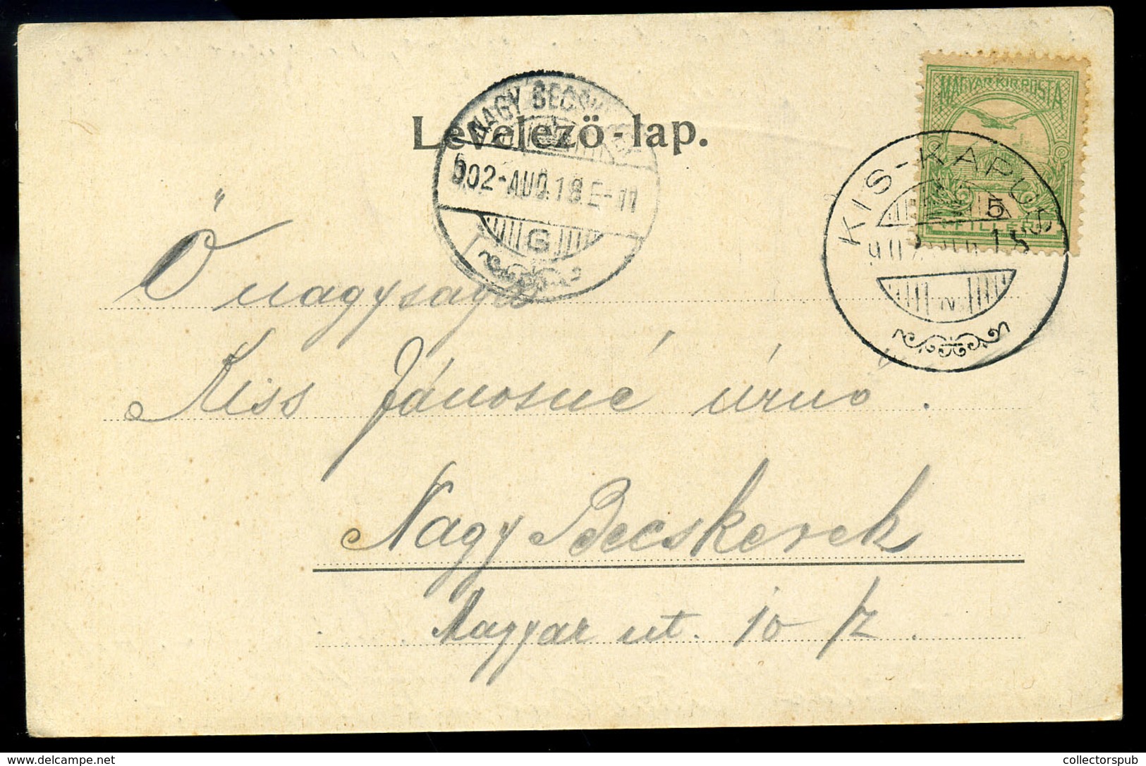 KISKAPUS 1902. Vasútállomás, Régi Képeslap 1916.  /  Train Station Vintage Pic. P.card - Ungheria