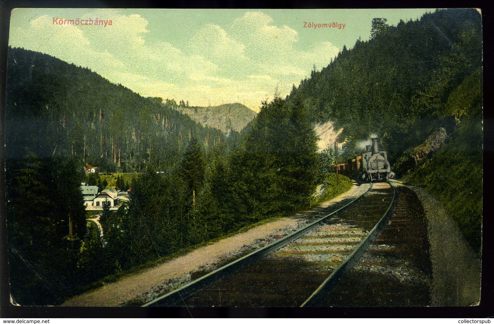 KÖRMÖCBÁNYA 1917. Vasú, Régi Képeslap   /  Train Vintage Pic. P.card - Ungarn