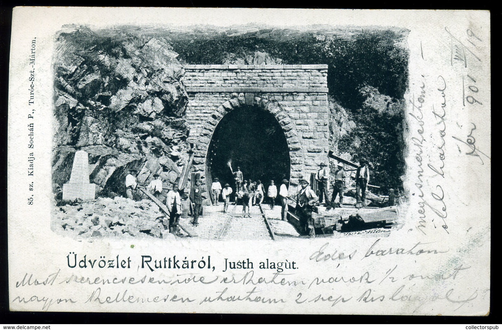 RUTTKA 1901. Vasút, állomás, Régi Képeslap  /  Train , Station Vintage Pic. P.card - Ungarn