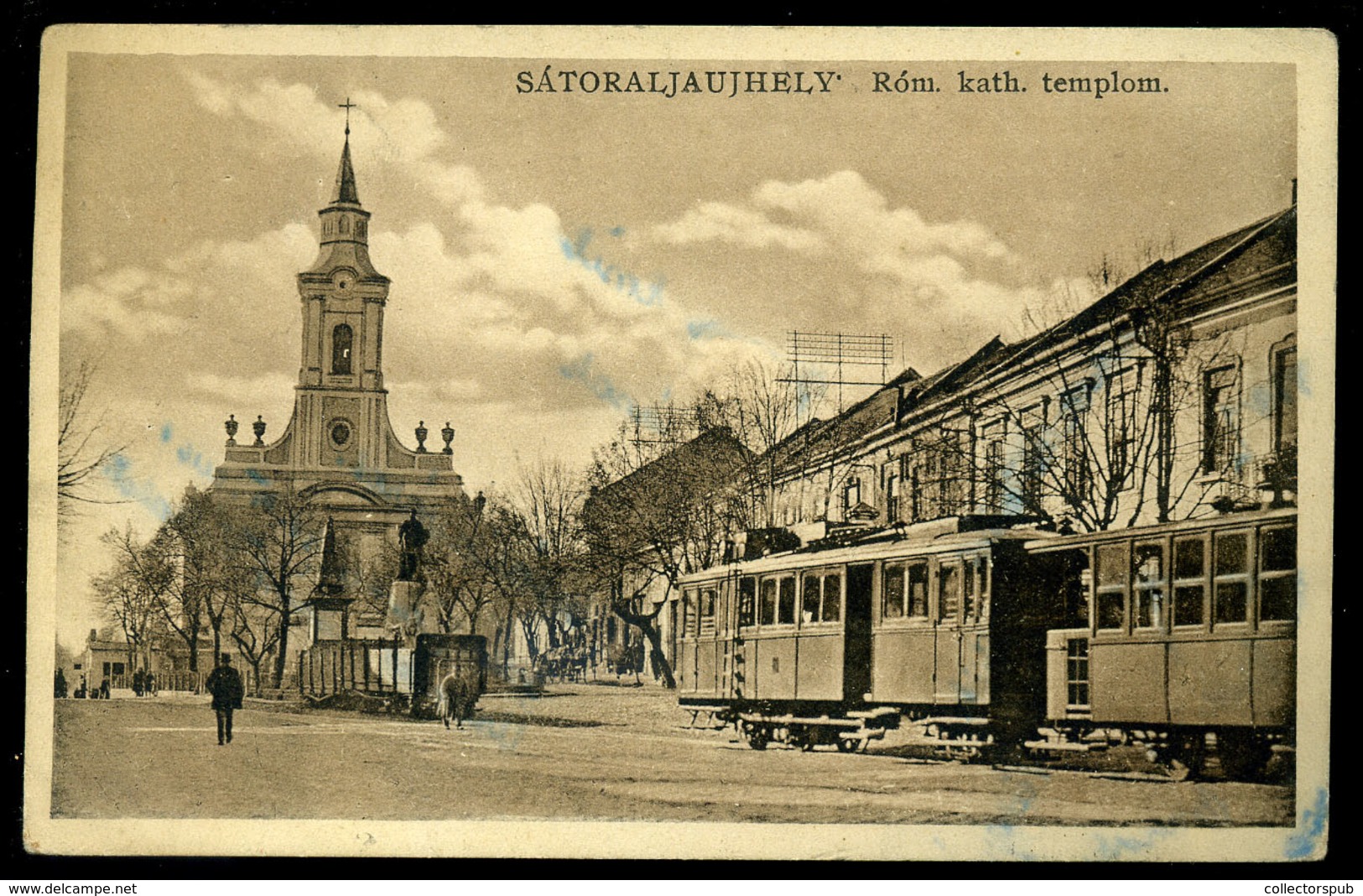 SÁTORALJAÚJHELY Villamos, Régi Képeslap  /  Tram Vintage Pic. P.card - Ungheria