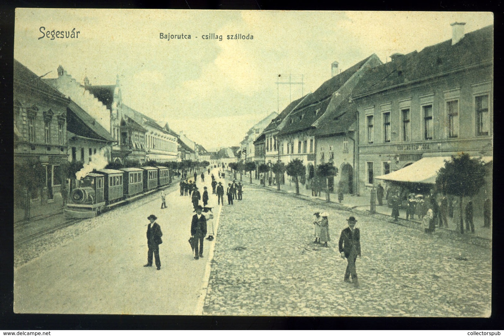 SEGESVÁR 1907. Bajor Utca, Vasút Régi Képeslap  /  Train  Vintage Pic. P.card - Ungheria