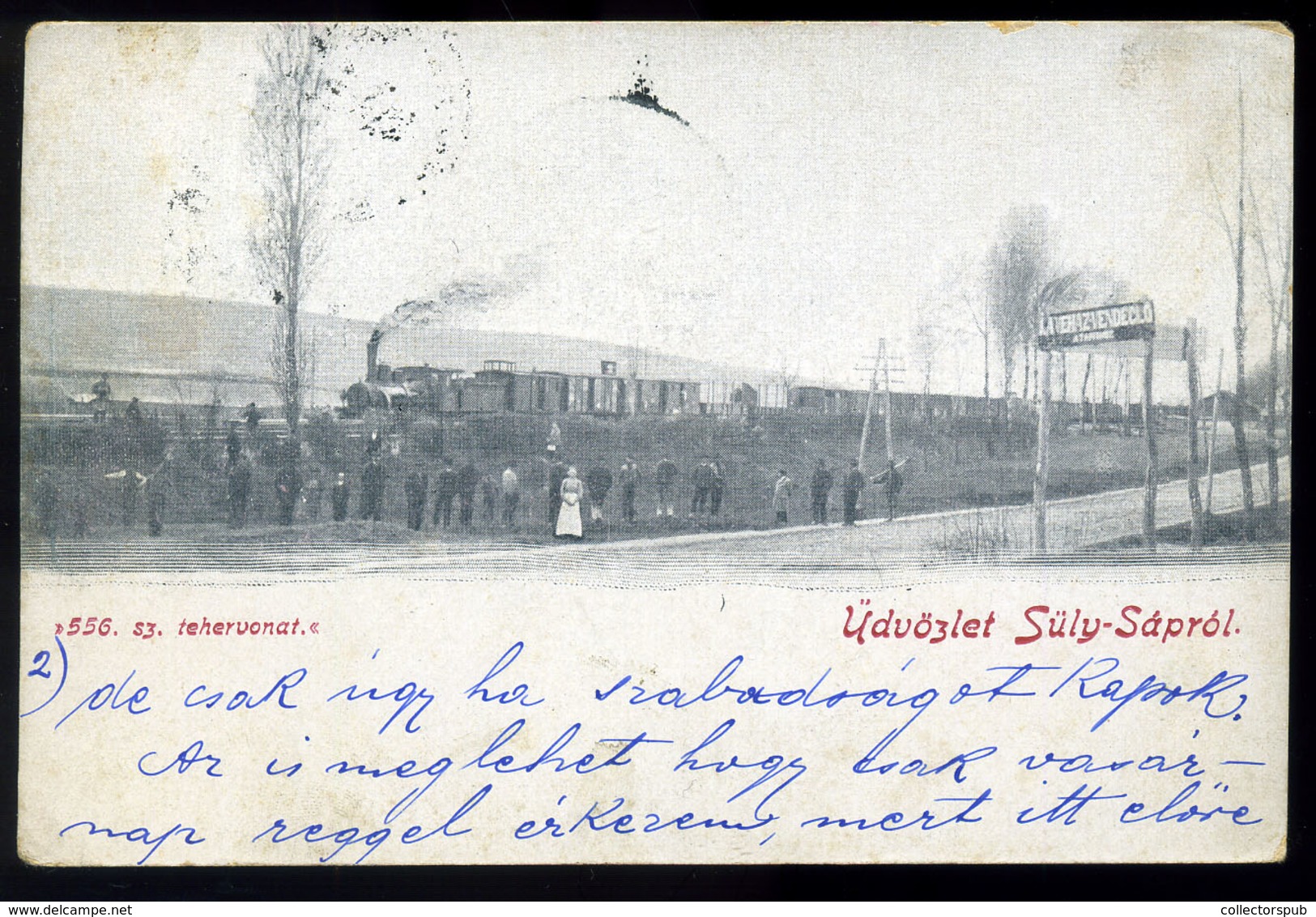 SÜLYSÁP 1901. Vasút, Állomás Régi Képeslap  /  Rail, Station Vintage Pic. P.card - Hungary