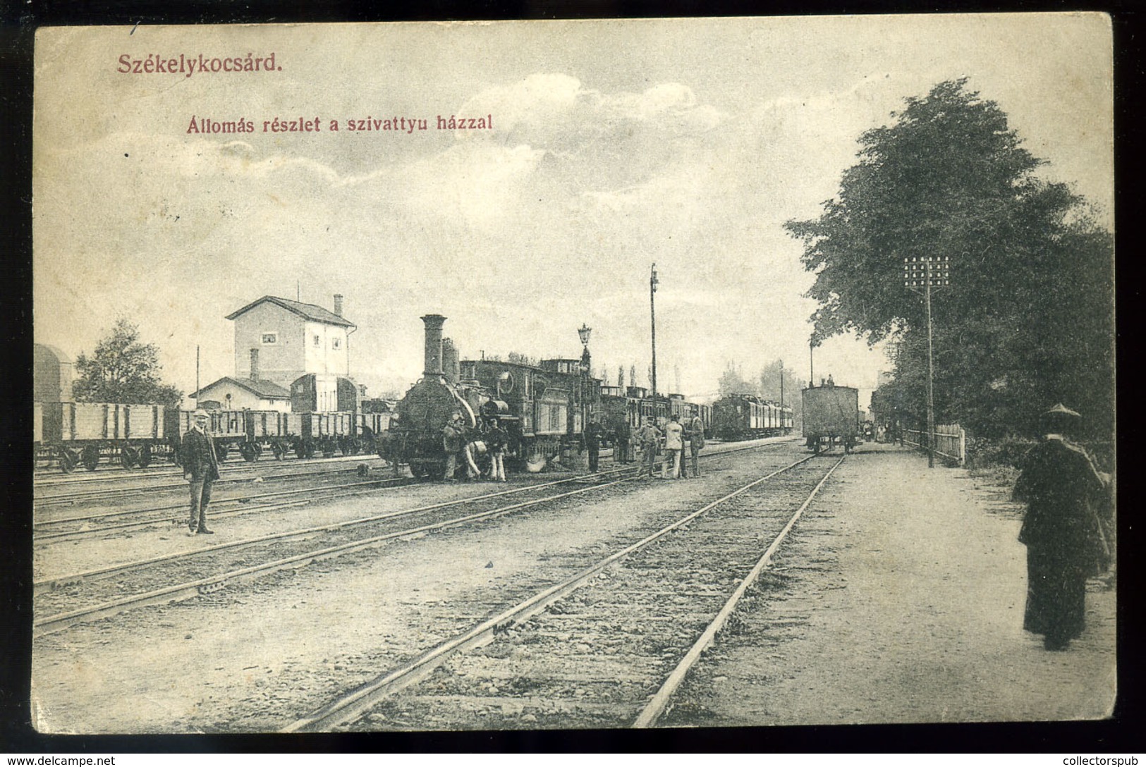 SZÉKELYKOCSÁRD 1911. Vasútállomás, Régi  Képeslap  /  Train Station Vintage Pic. P.card - Used Stamps