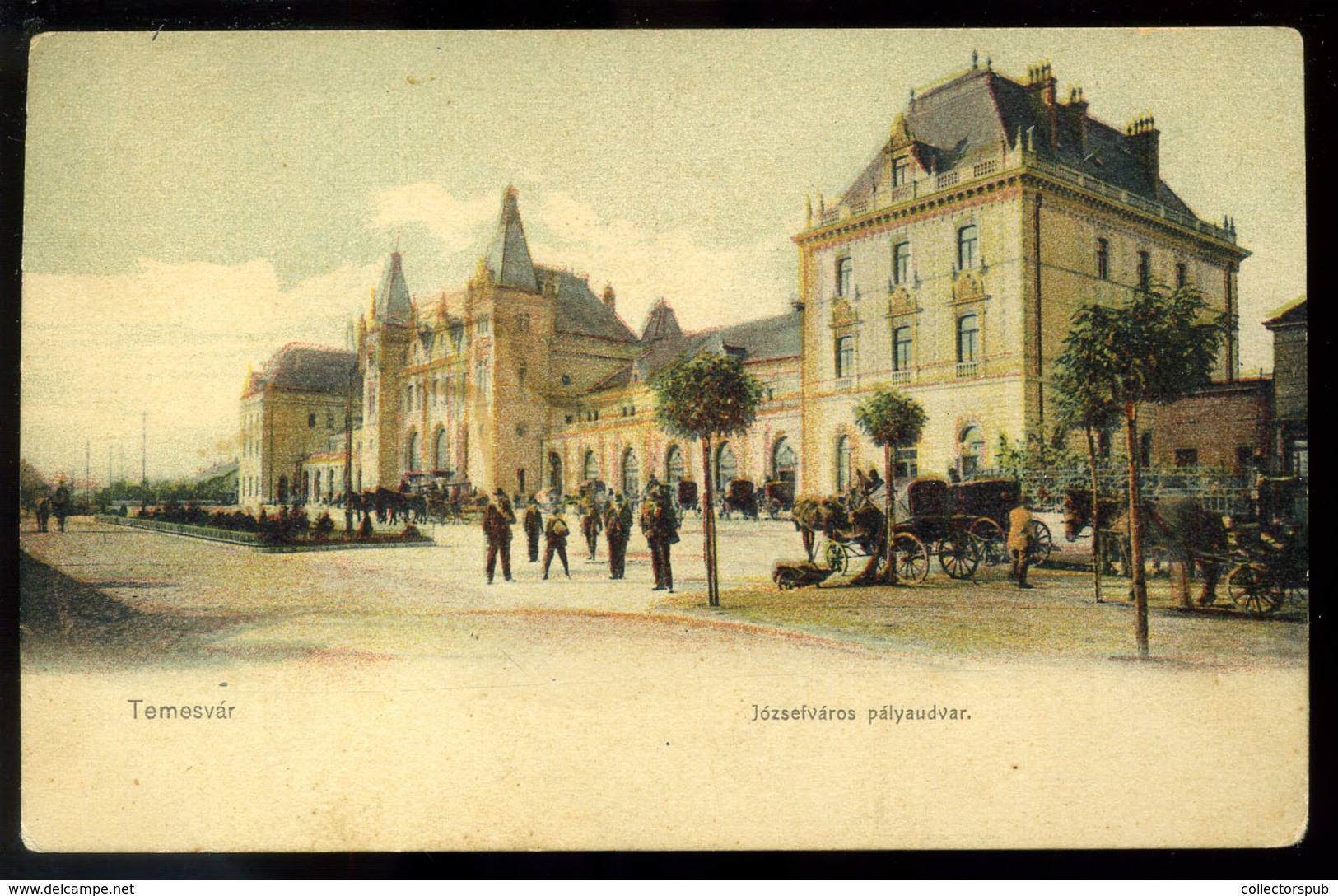 TEMESVÁR 1900. Pályaudvar, Régi Képeslap  /  Train Station Vintage Pic. P.card - Used Stamps