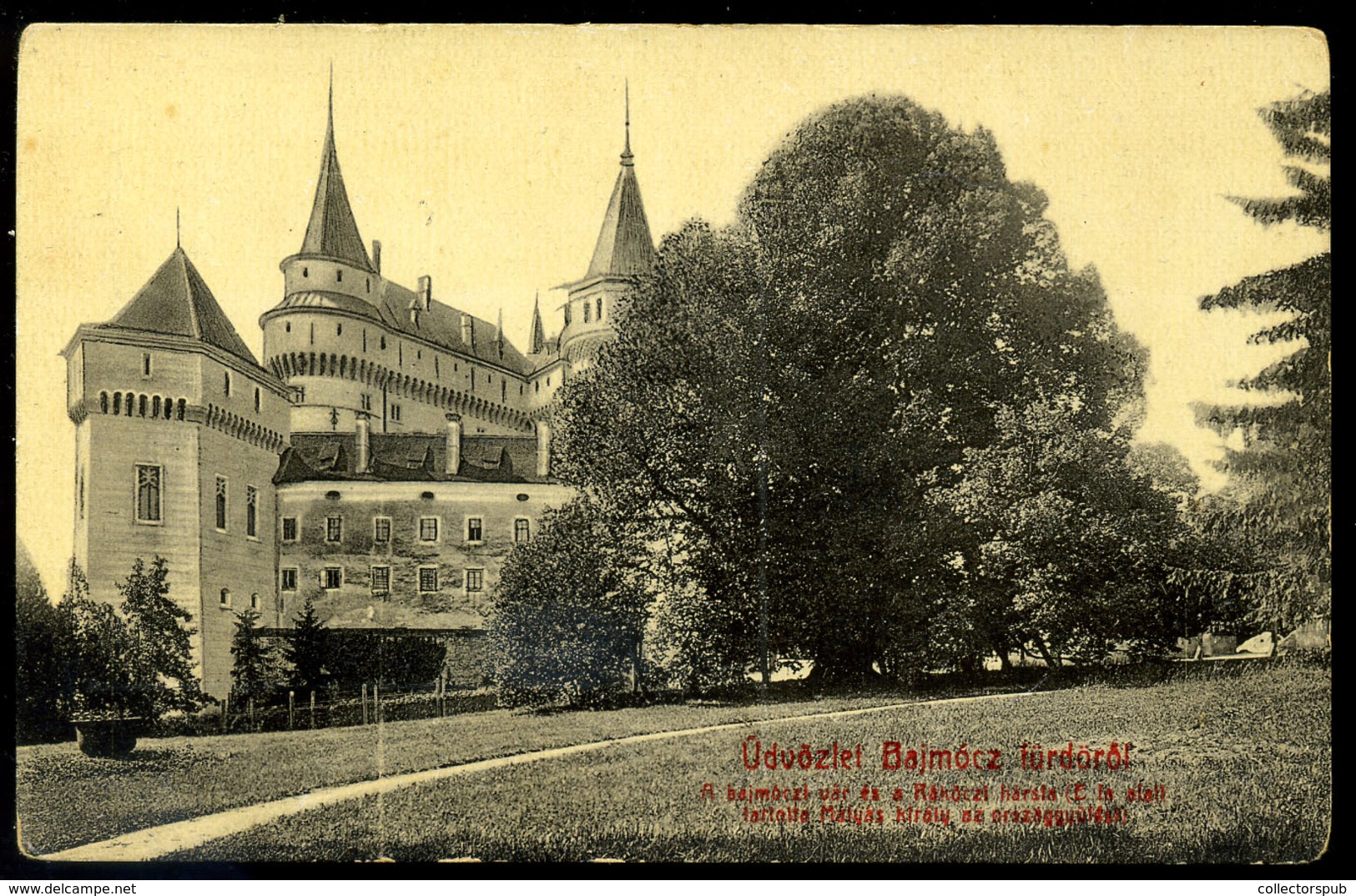 BAJMÓC Régi Képeslap  /  Vintage Pic. P.card - Gebraucht