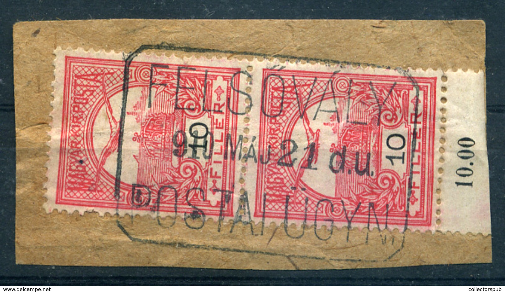 FELSŐVÁLY Postaügynökségi Bélyegzés  /  Postal Agency Pmk - Usati