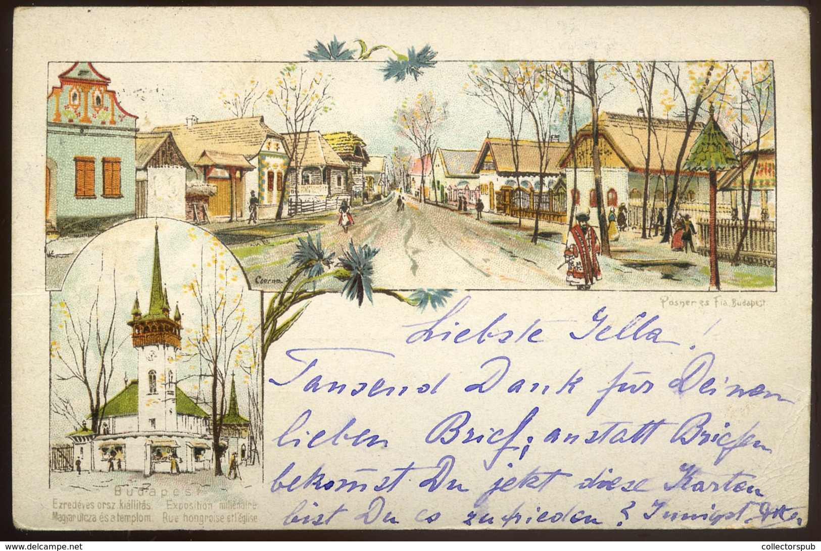 NAGYMIHÁLY 1897. Millenniumi 2Kr Díjjegyes Lap Szép Bélyegzéssel   /  1897 Millennial 2 Kr Stationery Card Nice Pmk - Oblitérés