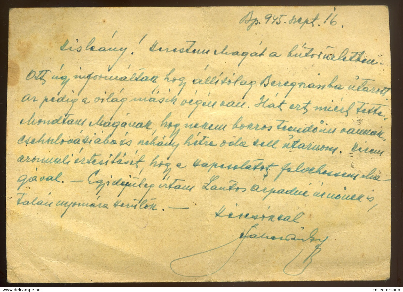 BUDAPEST 1945.09. Kiegészített,helyi Díjjegyes Levlap, ötbélyeges Portózással  /  Uprated Local Stationery P.card 5 Stam - Storia Postale