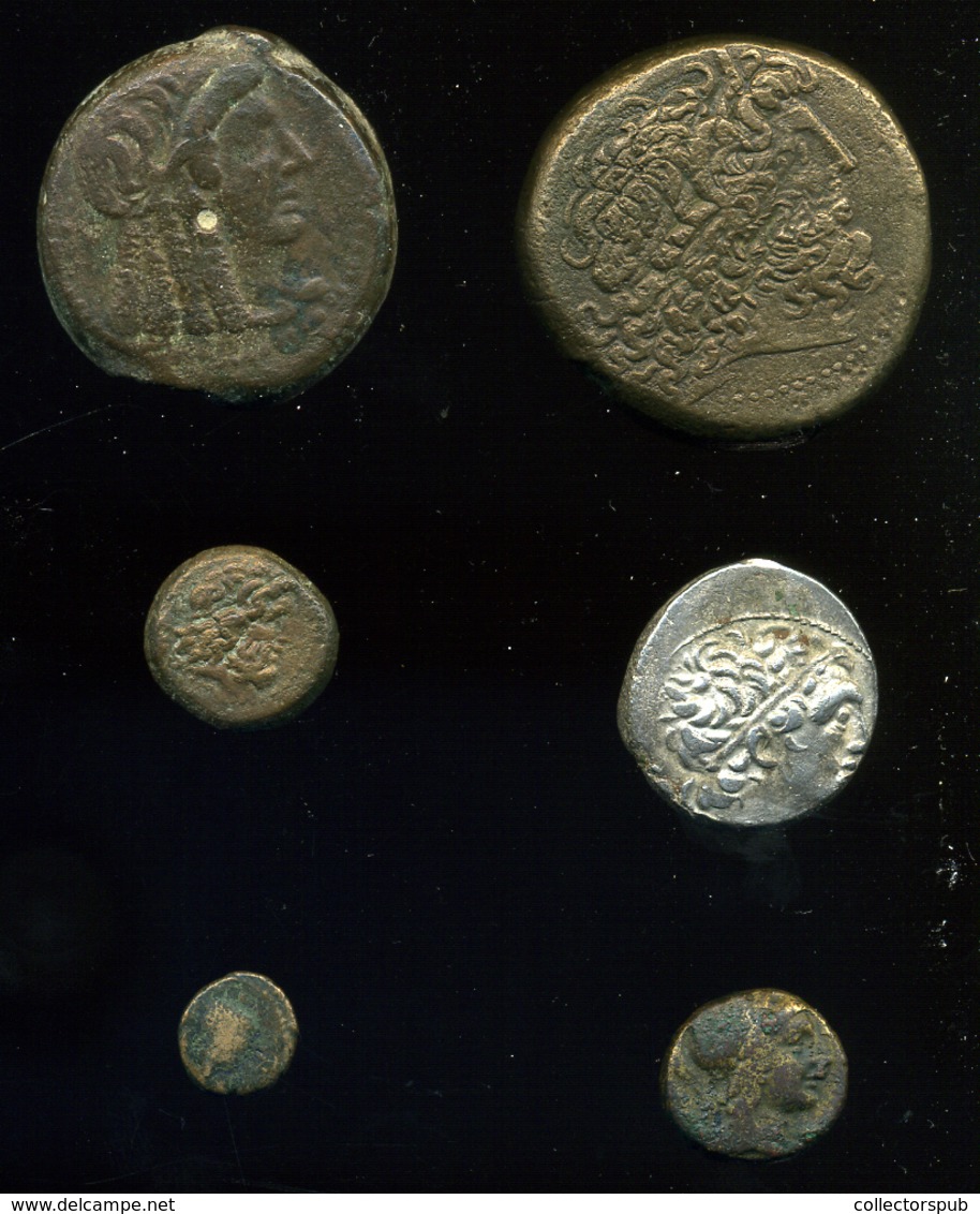 Egyiptom Ptolemaida Bronzok + Drachma Lot - Orientalische Münzen