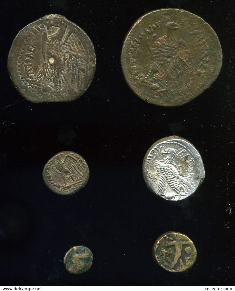 Egyiptom Ptolemaida Bronzok + Drachma Lot - Orientalische Münzen