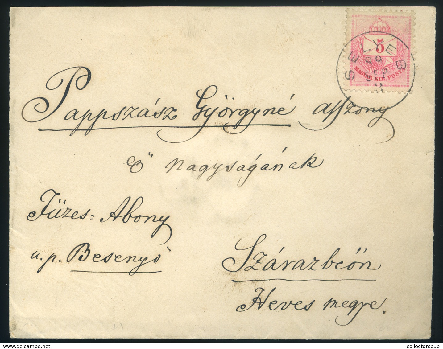 SELYEB 1889. Krajcáros Levél, Ritka Bélyegzéssel Szárazbőre Küldve - Used Stamps