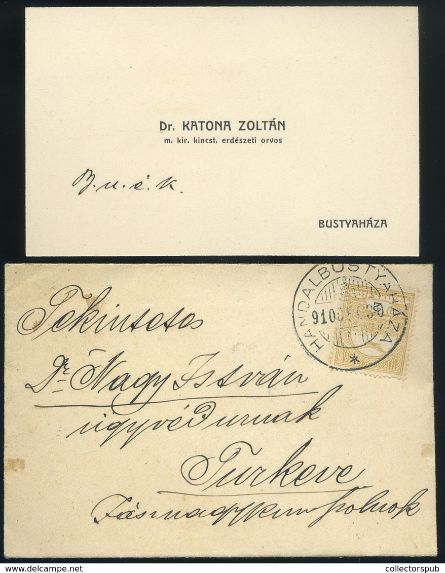 BUSTYAHÁZA 1910. Levél, Szép Bélyegzéssel Túrkevére Küldve - Used Stamps