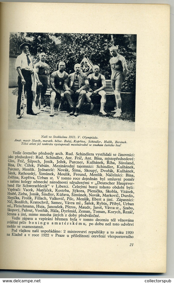 SPORT Birkózás, 1931. Prága, Európa Bajnokság, Dekoratív Cseh Nyelvű 136 Oldalas Kiadvány - Langues Slaves