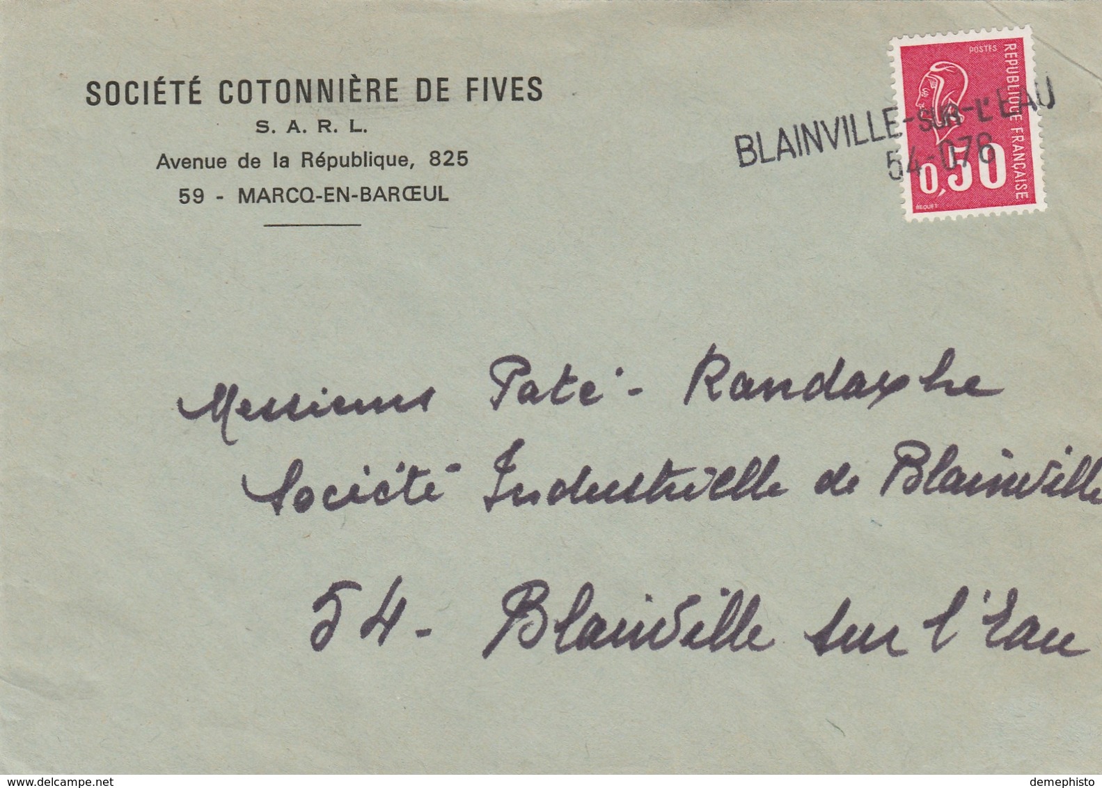 Griffe Linéaire :  BLAINVILLE-SUR-L'EAU 54-078 - 1961-....