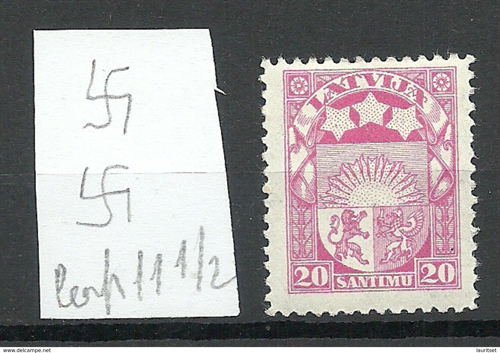 LETTLAND Latvia 1927 Michel 121 * - Letland