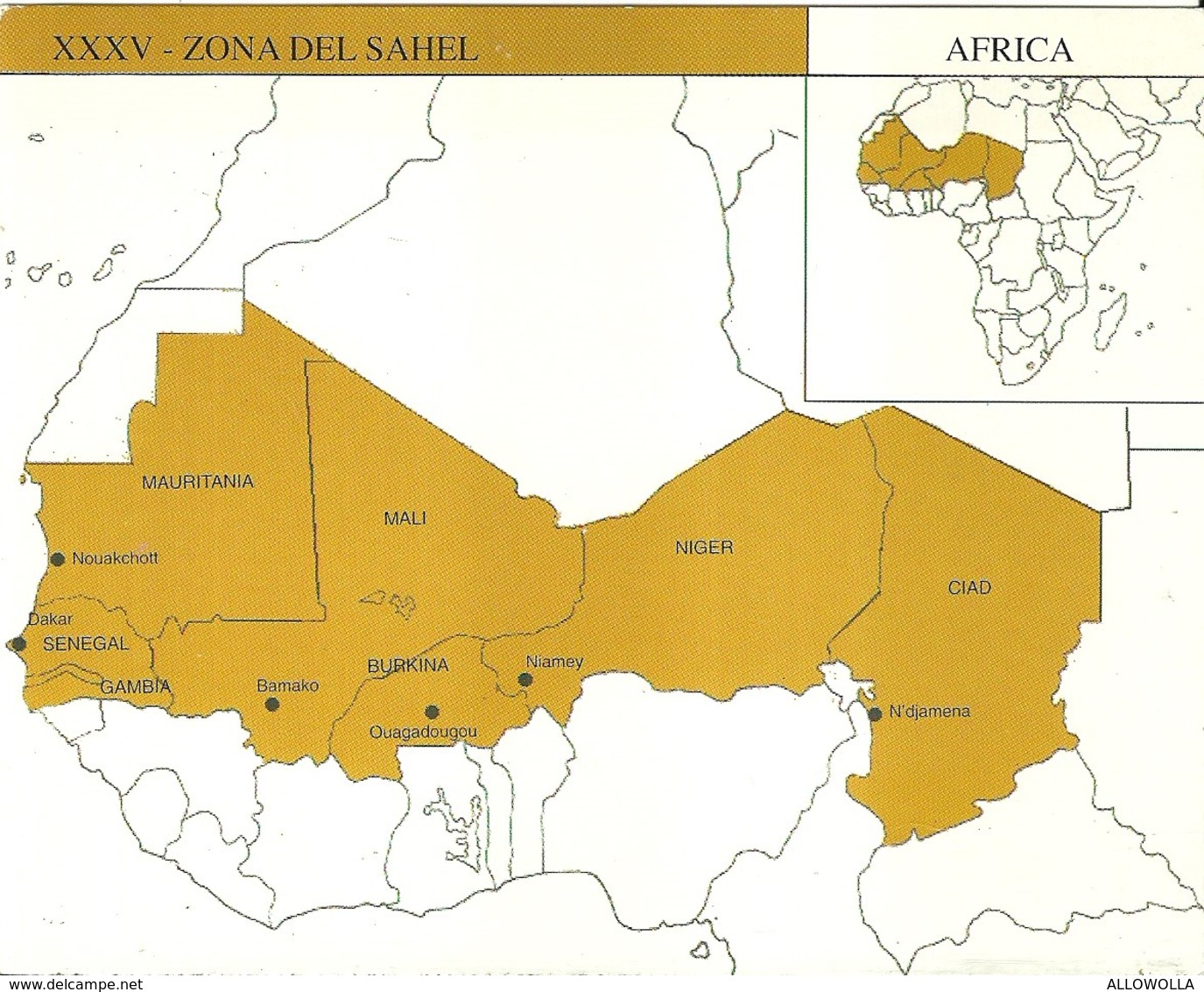 2918 " LOTTO DI 4 CARTE -SUDDIVIONE DELL'AFRICA IN ZONE " ORIGINALI - Non Classificati