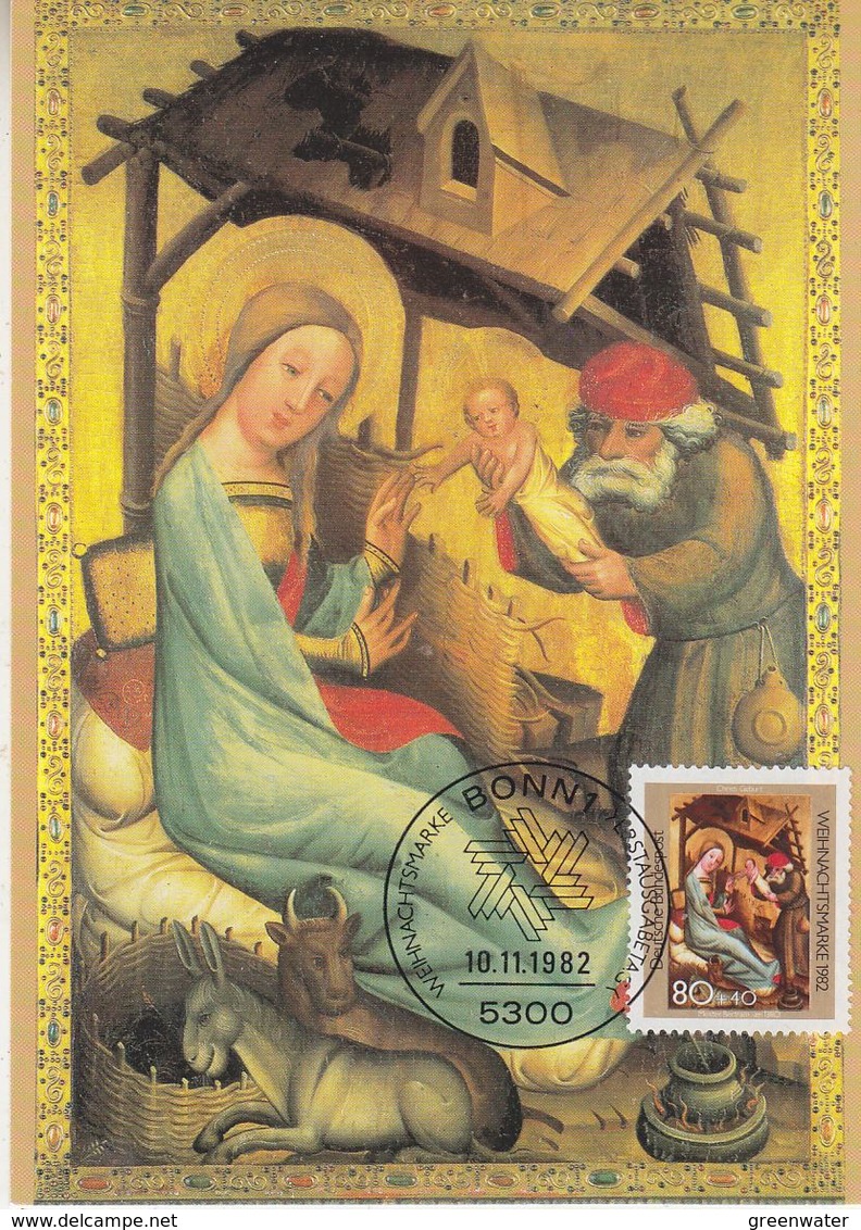 Germany 1982 Christmas 1v Maximum Card (42095) - Christmas