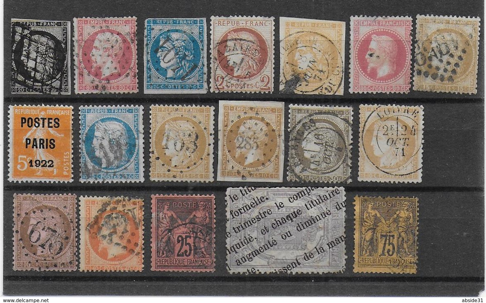 Lot De 18 Timbres Anciens En 2e Choix - Other & Unclassified