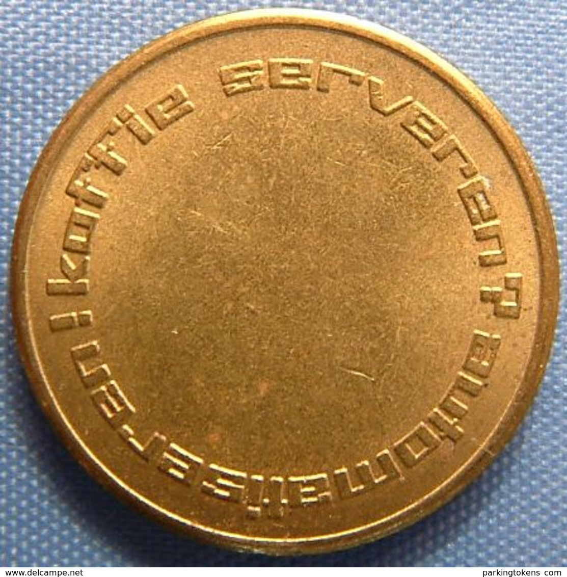 KB026-1a - AUTOMATIC HOLLAND 0 O'clock - Dordrecht - B 20.0mm - Koffie Machine Penning - Coffee Machine Token - Professionals/Firms