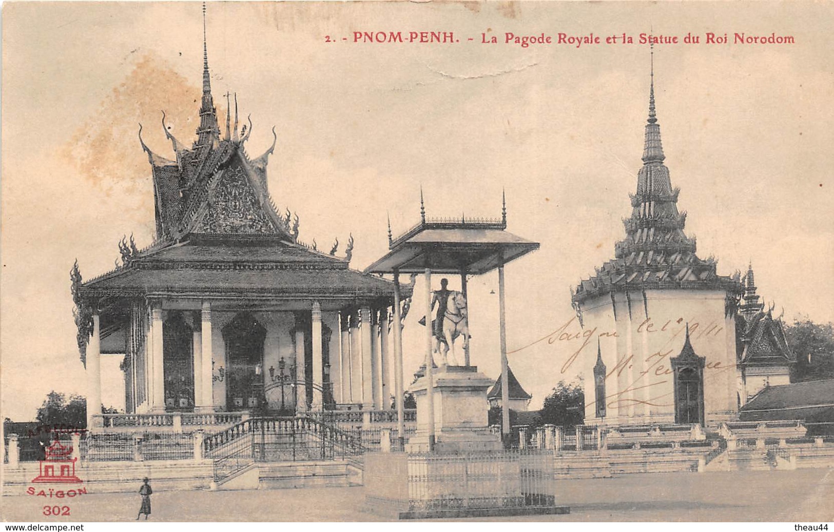 ¤¤  -  CAMBODGE   -  PNOM-PENH  -  La Pagode Royale Et La Statue Du Roi Norodom   -   ¤¤ - Cambodge