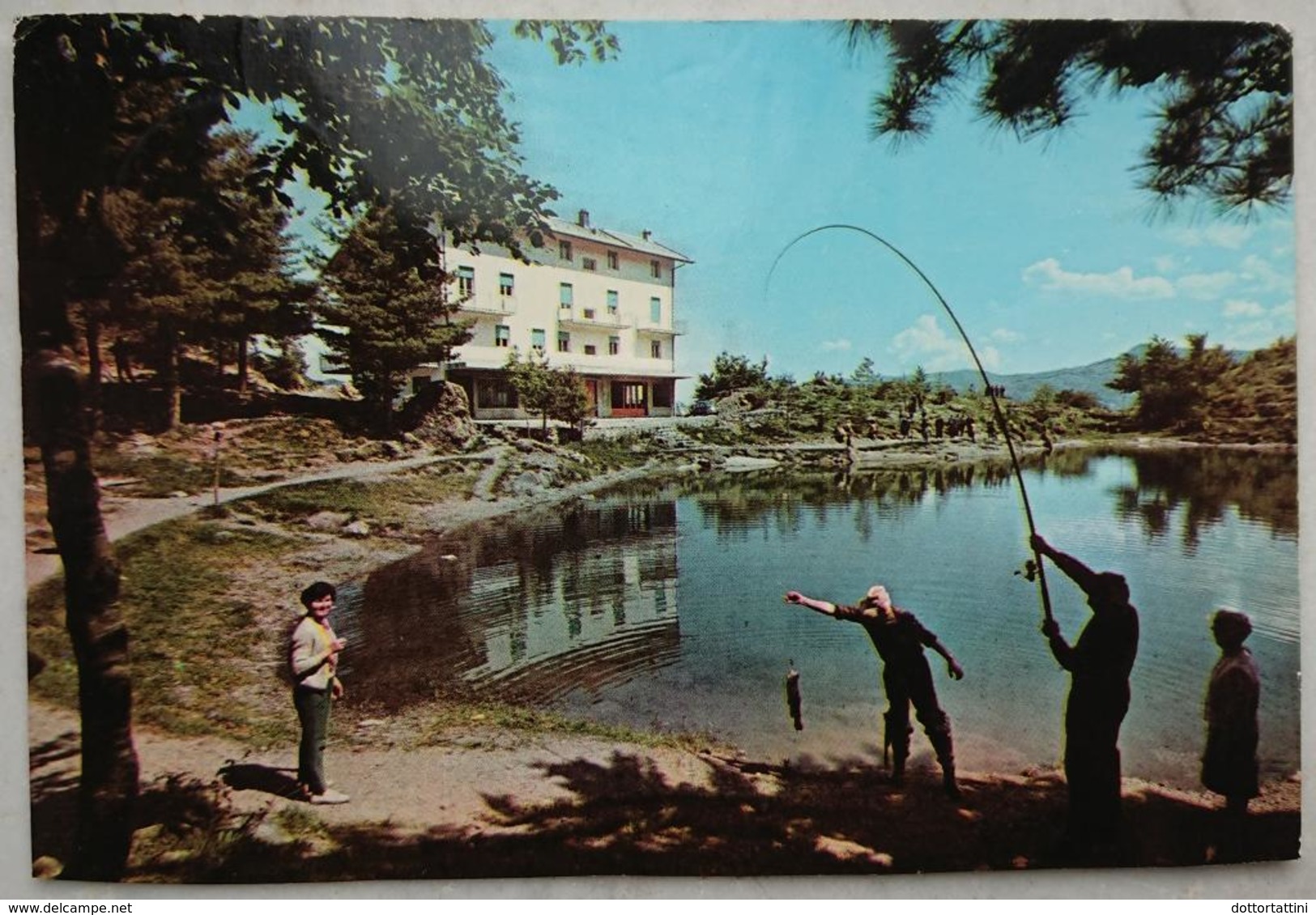 REZZOAGLIO - Albergo Ristorante LAGO DELLE LAME - Val D'Aveto - Pescatori Fishermen Fishing Peche  Vg L2 - Genova (Genoa)