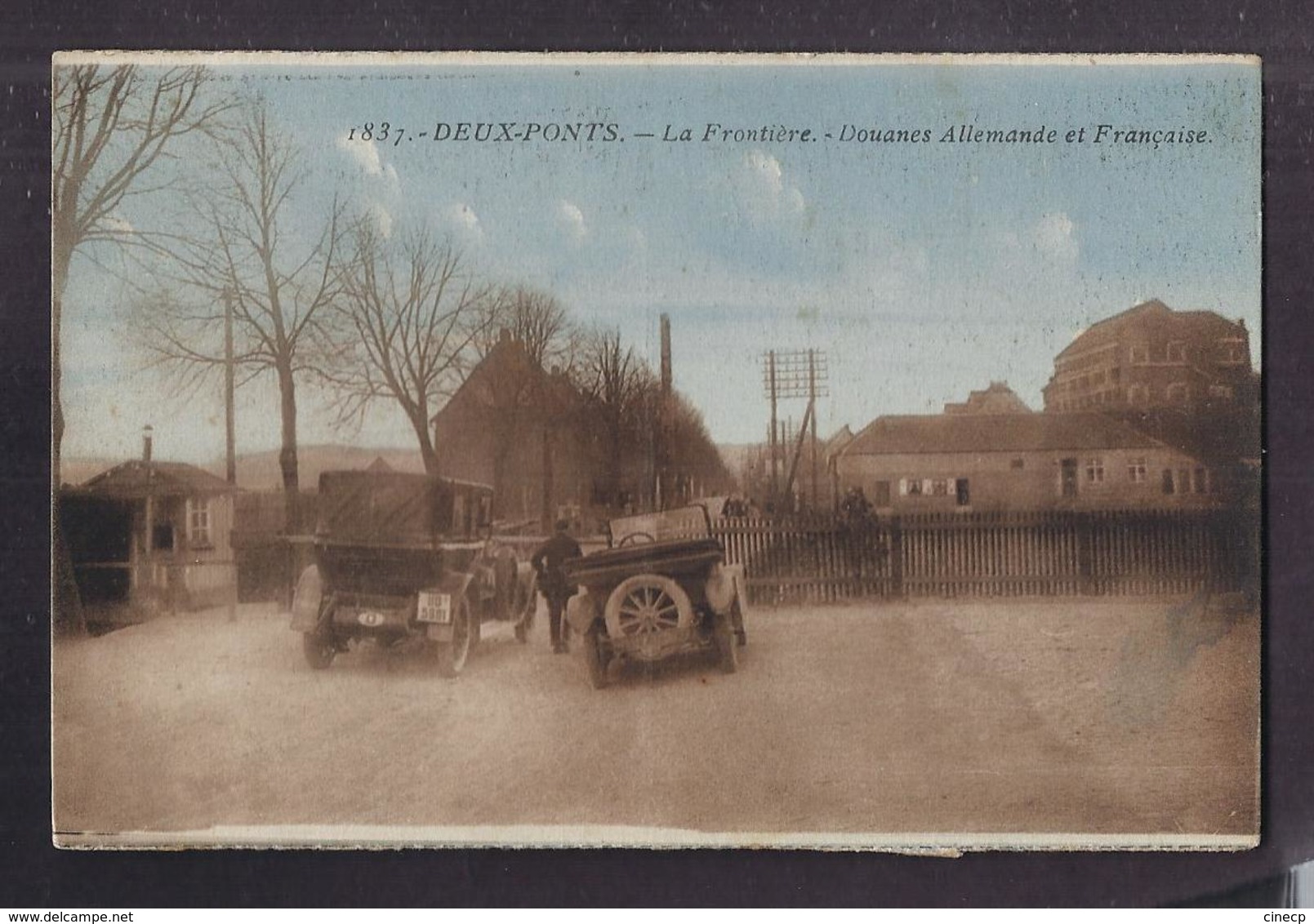 CPA ALLEMAGNE - DEUX-PONTS - DEUX PONTS - La Frontière - Douanes Allemande Et Française - TB PLAN AUTOMOBILES - Zweibruecken