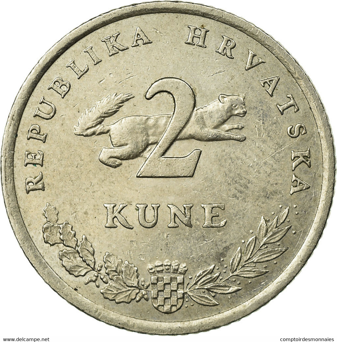 Monnaie, Croatie, 2 Kune, 1995, TTB, Copper-Nickel-Zinc, KM:10 - Croatie