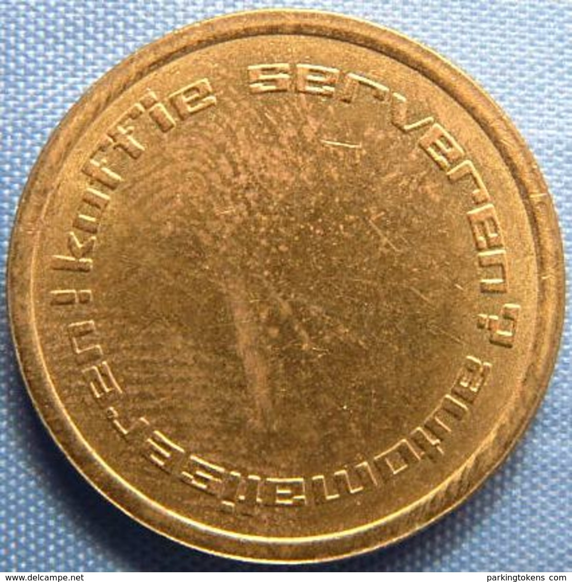 KB026-6a - AUTOMATIC HOLLAND 0 O'clock  - Dordrecht - B 22.0mm - Koffie Machine Penning - Coffee Machine Token - Professionals/Firms