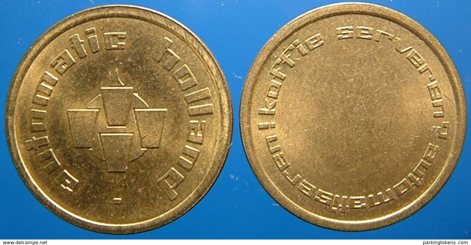 KB026-6a - AUTOMATIC HOLLAND 0 O'clock  - Dordrecht - B 22.0mm - Koffie Machine Penning - Coffee Machine Token - Professionals/Firms