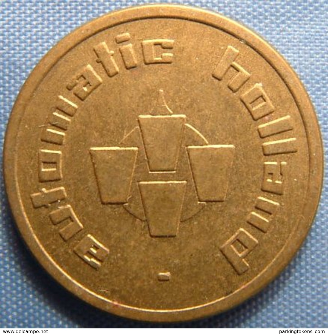 KB026-6b - AUTOMATIC HOLLAND 6 O'clock  - Dordrecht - B 22.0mm - Koffie Machine Penning - Coffee Machine Token - Profesionales/De Sociedad