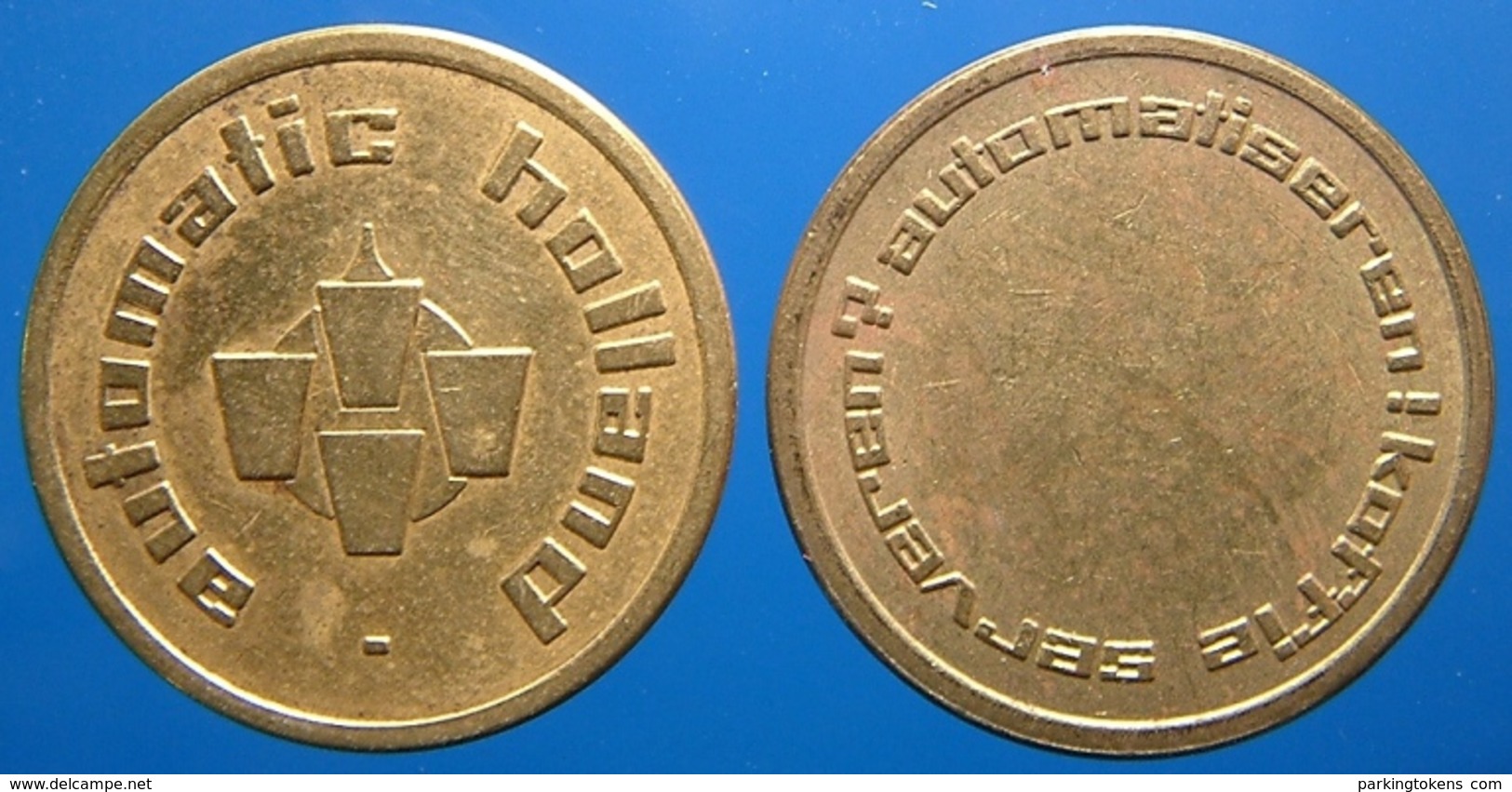 KB026-6b - AUTOMATIC HOLLAND 6 O'clock  - Dordrecht - B 22.0mm - Koffie Machine Penning - Coffee Machine Token - Profesionales/De Sociedad