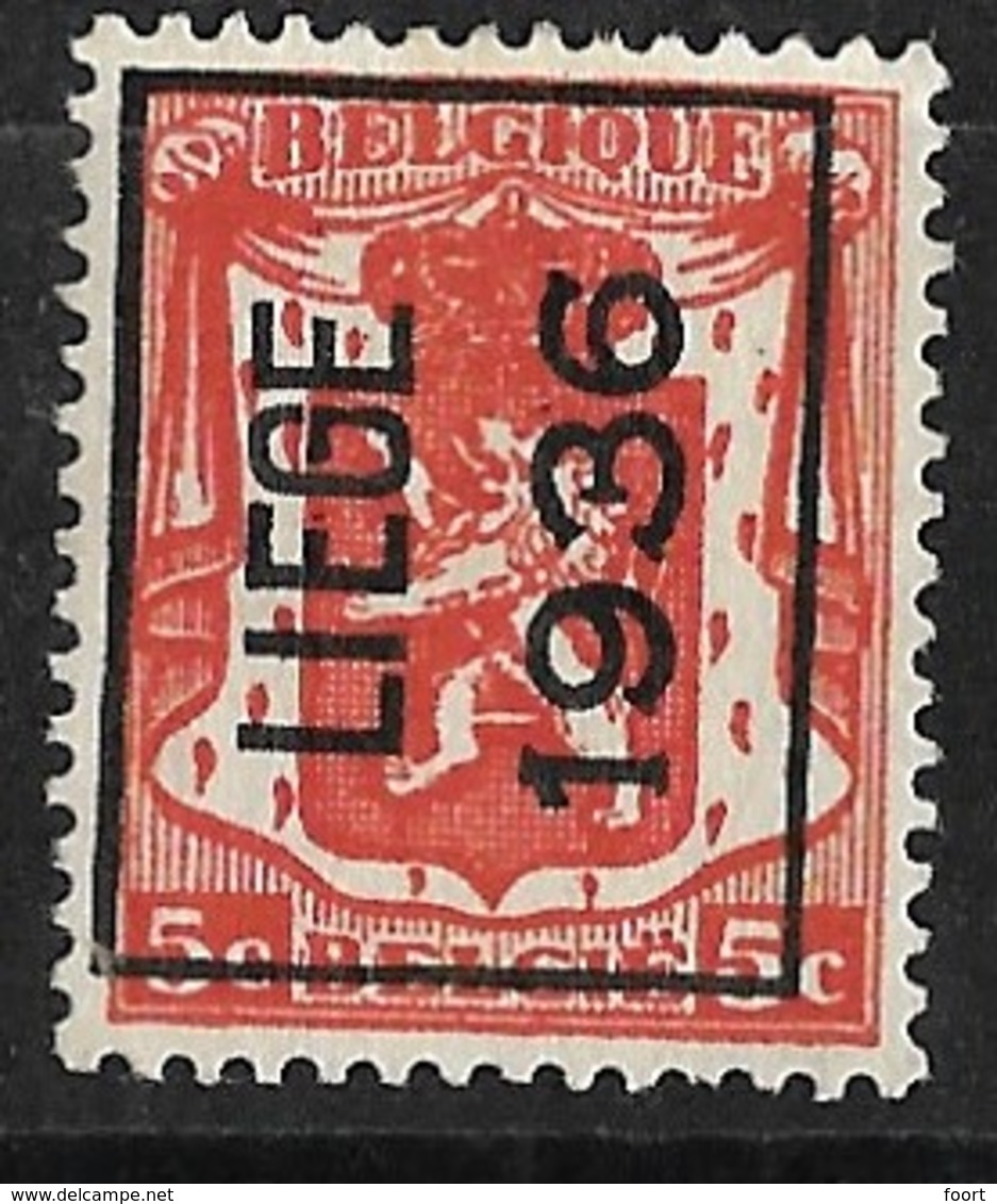 Luik 1936 Typo Nr. 311A - Typo Precancels 1936-51 (Small Seal Of The State)