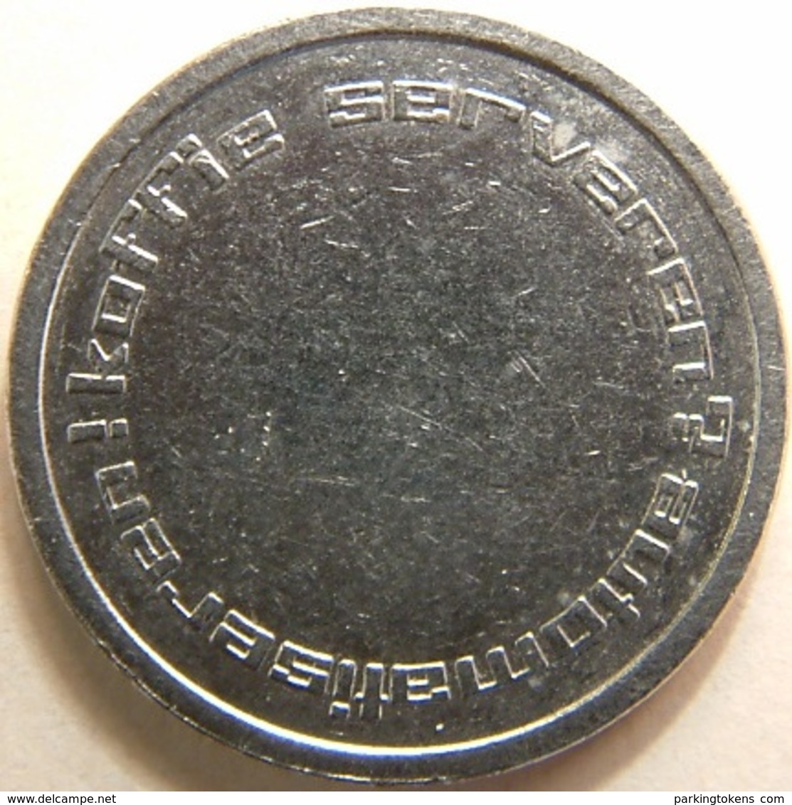 KB026-9a - AUTOMATIC HOLLAND 0 O'clock  - Dordrecht - WM 22.0mm - Koffie Machine Penning - Coffee Machine Token - Firma's