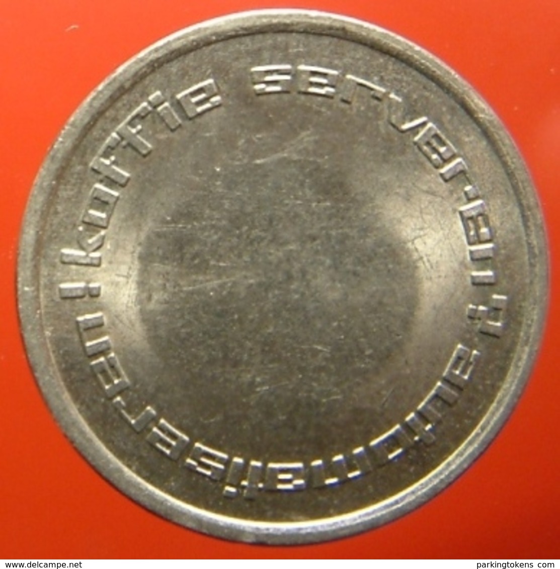 KB026-10a - AUTOMATIC HOLLAND 0 O'clock  - Dordrecht - WM 22.5mm - Koffie Machine Penning - Coffee Machine Token - Firma's