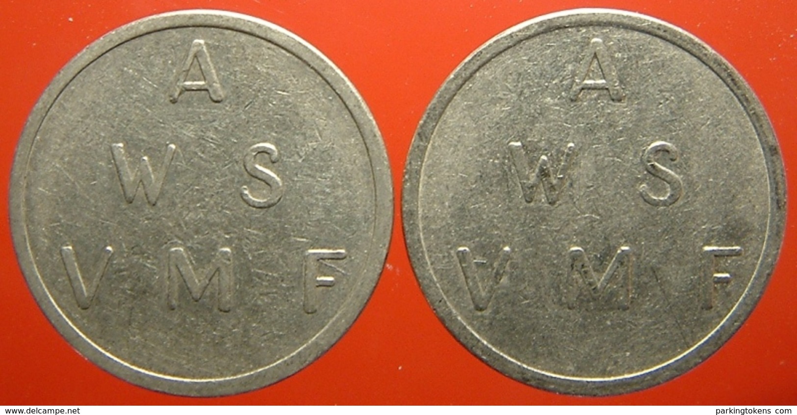 KB030-1 - A WS VMS Werk Spoor - Amsterdam - WM 22.5mm - Koffie Machine Penning - Coffee Machine Token - Professionals/Firms