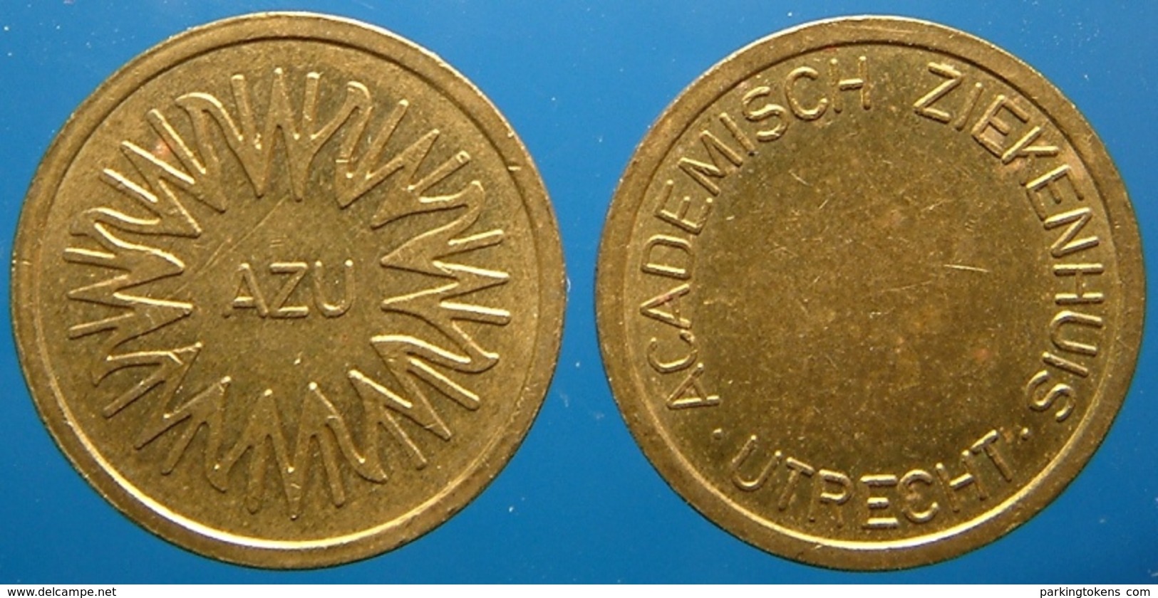 KB031-1 - AZU Ziekenhuis Hospital - Utrecht - B 22.0mm - Koffie Machine Penning - Coffee Machine Token - Firma's