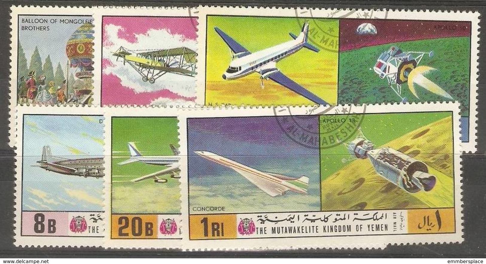 Yemen (Kingdom)  - 1970.History Of Flight And Space CTO - Yemen