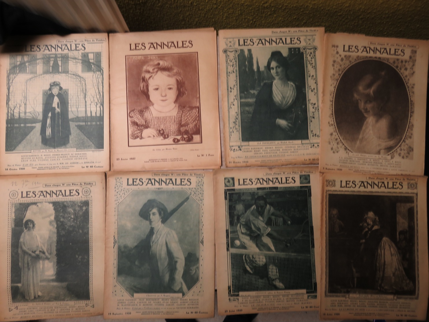 RARE Et Beau Lot 36 Magazines " Les Annales " 1920 A 1928  - Avec Pièce De Théâtre - MISE A PRIX 35€ ! Bonne Enchères - Other & Unclassified