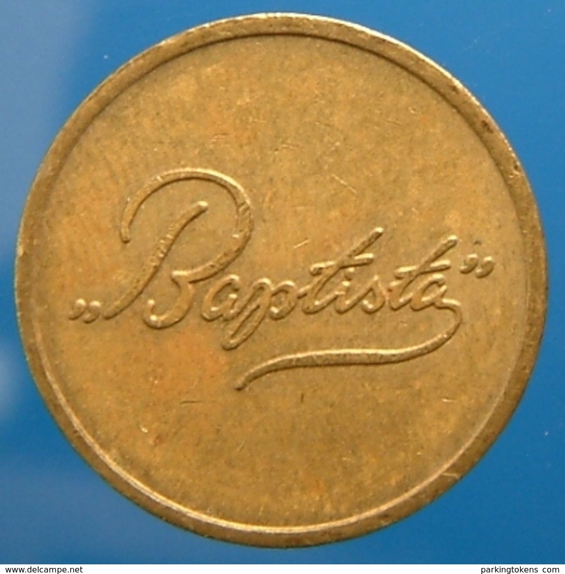 KB040-1a - BAPTISTA (horizontal) ARNHEM - Arnhem - B 22.0mm - Koffie Machine Penning - Coffee Machine Token - Profesionales/De Sociedad