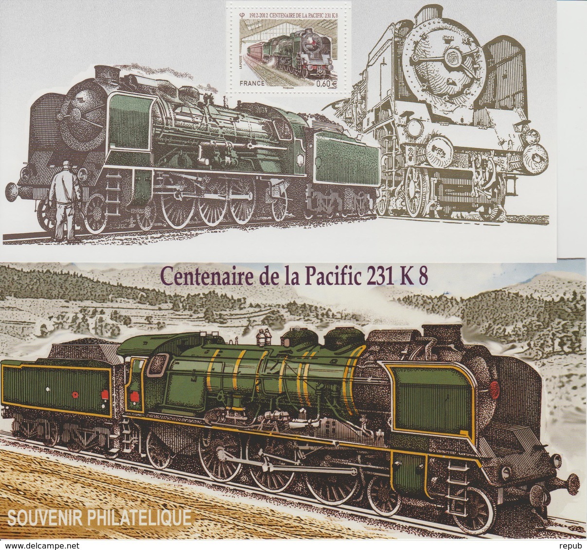 Bloc Souvenir 68 Train Pacific 231KS Neuf Avec Carton - Blocs Souvenir