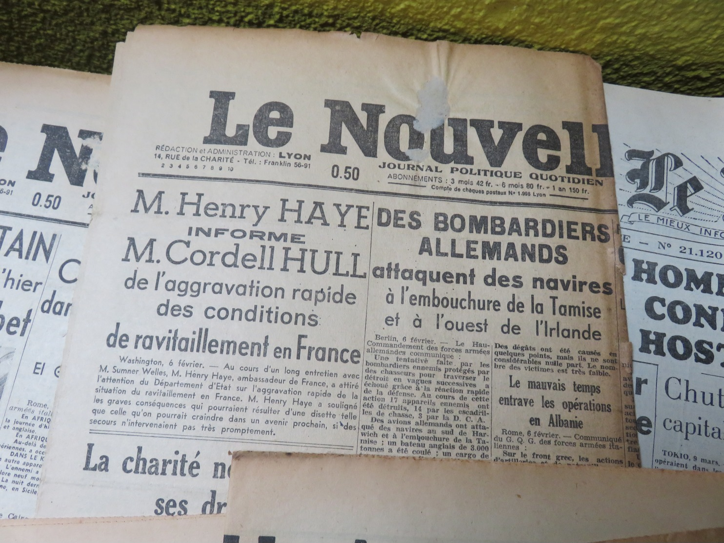 Rare et beau lot de 32 Journaux 2 ème guerre mondiale années 1941 1942 WW2 ww1 - MISE A PRIX 1€ ! pensez à regrouper vo