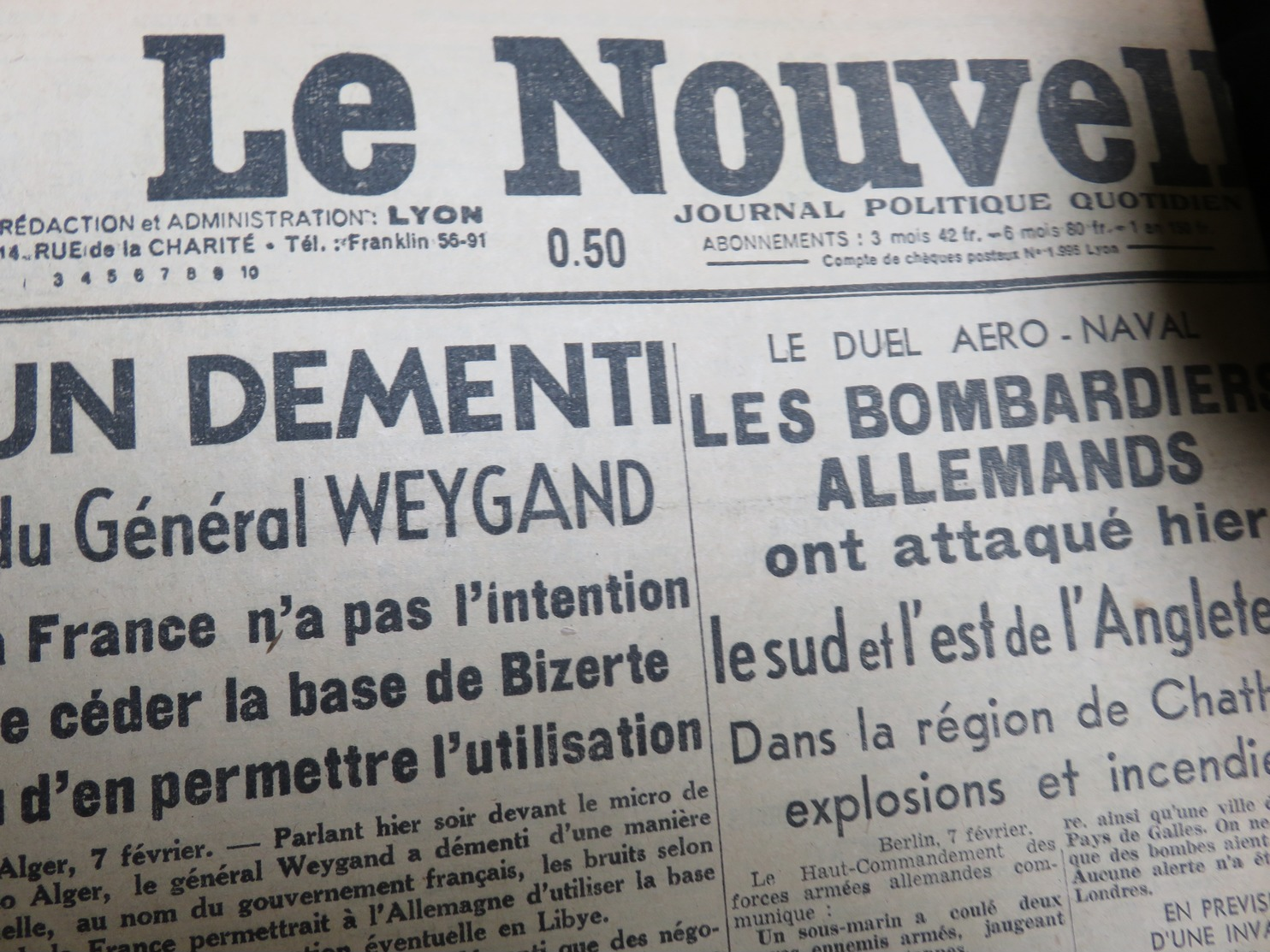 Rare et beau lot de 32 Journaux 2 ème guerre mondiale années 1941 1942 WW2 ww1 - MISE A PRIX 1€ ! pensez à regrouper vo