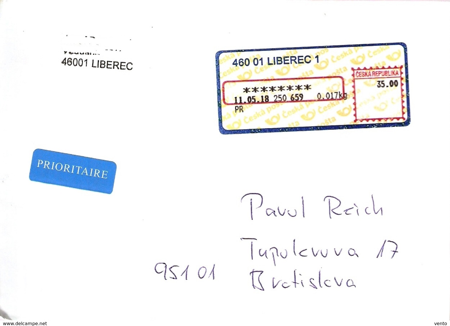 Czech Rep. Apost Liberec 2018 ...Ak264 - Covers & Documents