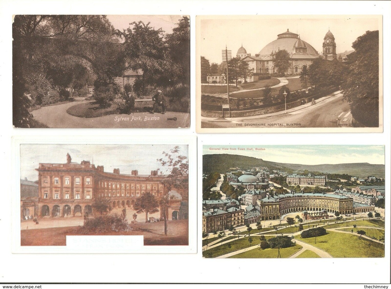 FOUR OLD POSTCARDS OF BUXTON DERBYSHIRE - Derbyshire