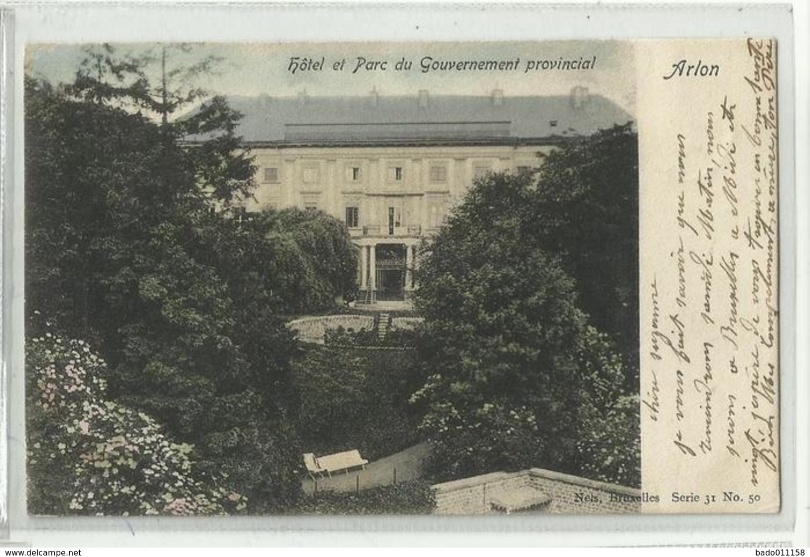 ARLON - Hôtel Et Parc Du Gouvernement Provincial - Nels 31 N° 50 Couleurs - Arlon