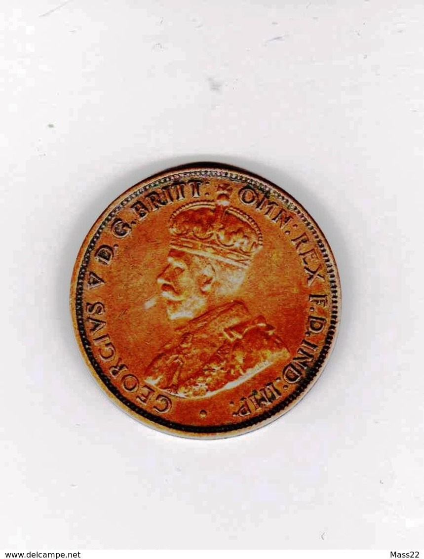 Australian 1/2 Penny 1917, King George V - ½ Penny