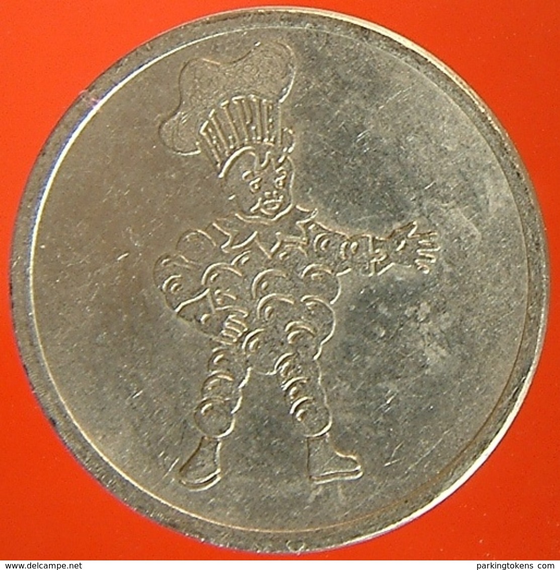 KB047-1 - Flipje DE BETUWE TIEL - Tiel - WM 22.5mm - Koffie Machine Penning - Coffee Machine Token - Firma's