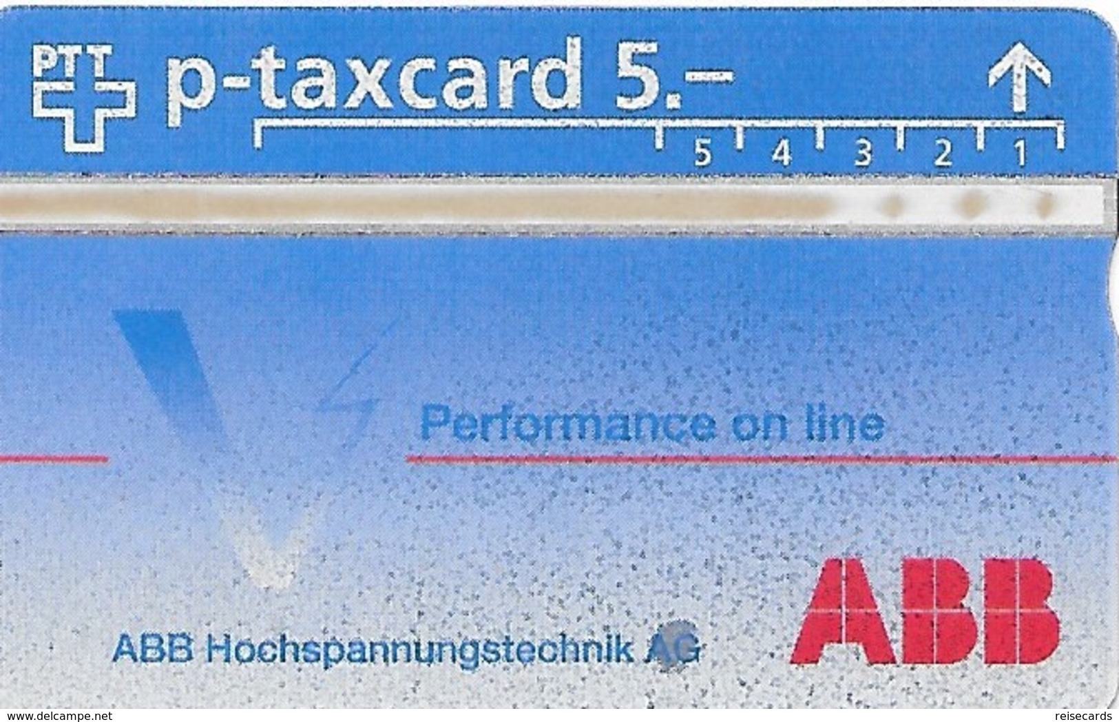 PTT P: KP-94/599 431L ABB Hochspannungstechnik. Mint - Schweiz