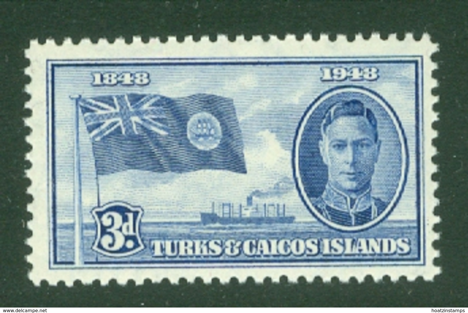 Turks & Caicos Is: 1948   Centenary Of Separation From Bahamas  SG212   3d   MH - Turks & Caicos